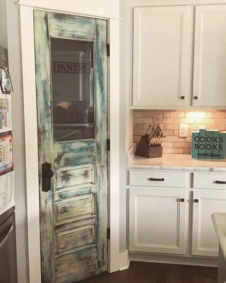 An Eye-Catching Kitchen Pantry Door