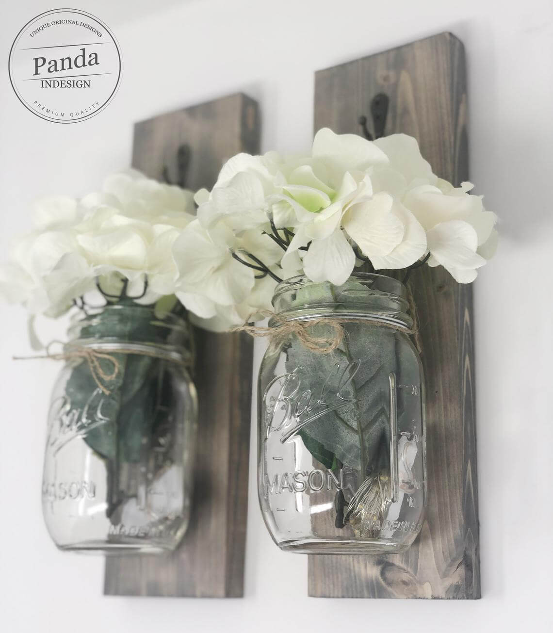 Hanging Mason Jar Wall Sconces