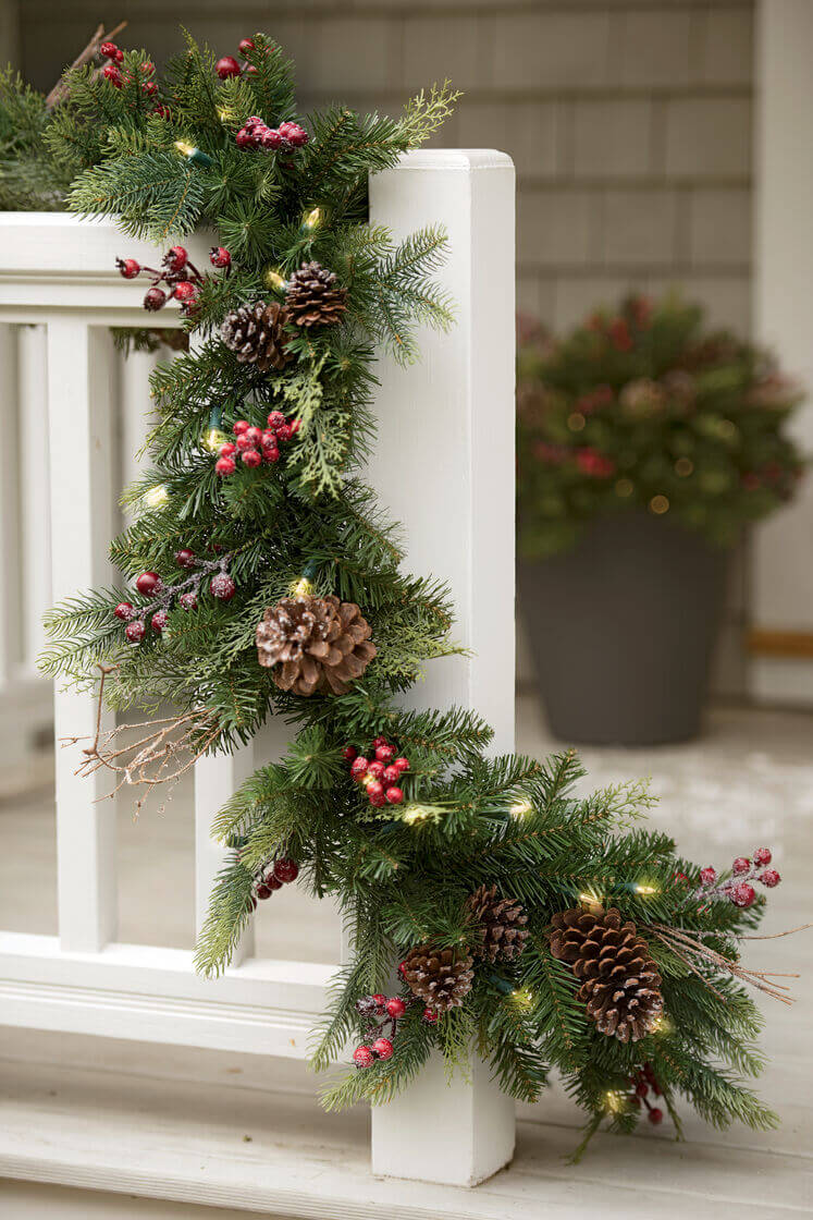 Magical Pre-Lit Faux Holiday Garland