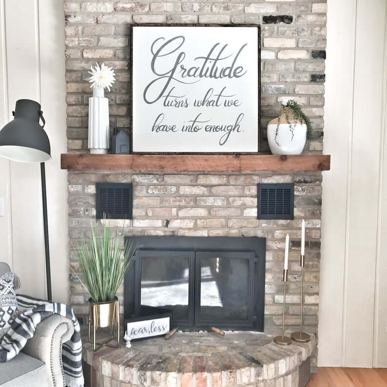 Sweet Handwritten Cursive Sign for Your Mantle
