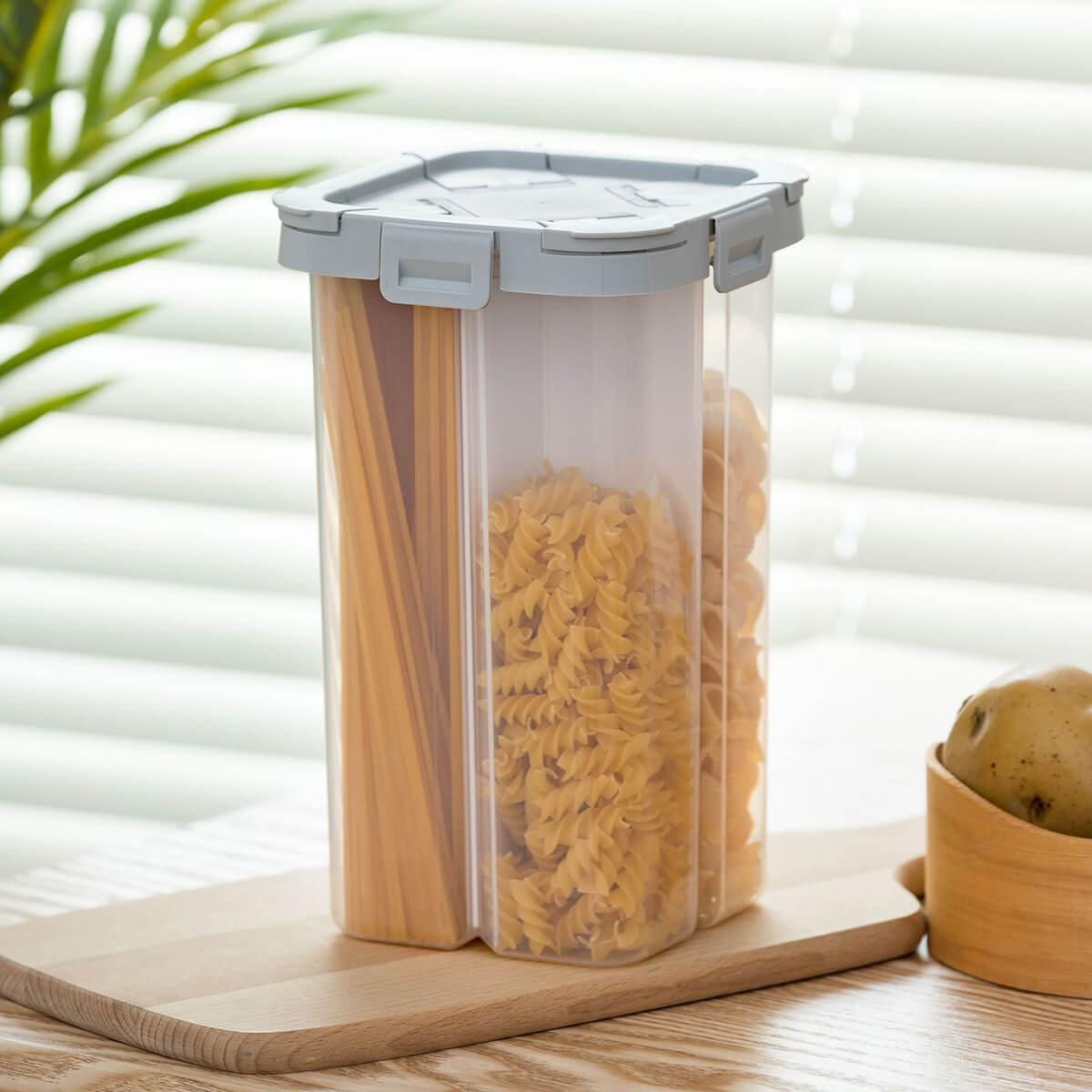 Tall Transparent Sealed Storage Container