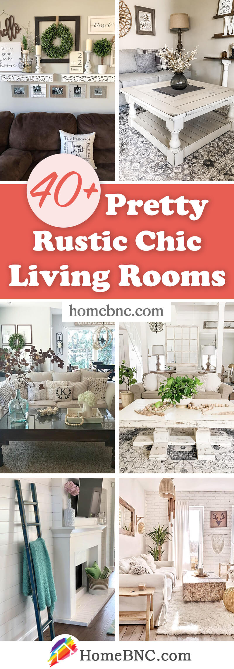Rustic Chic Living Rooms