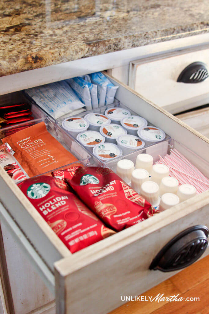 Drawer Organization with Plastic Tubs
