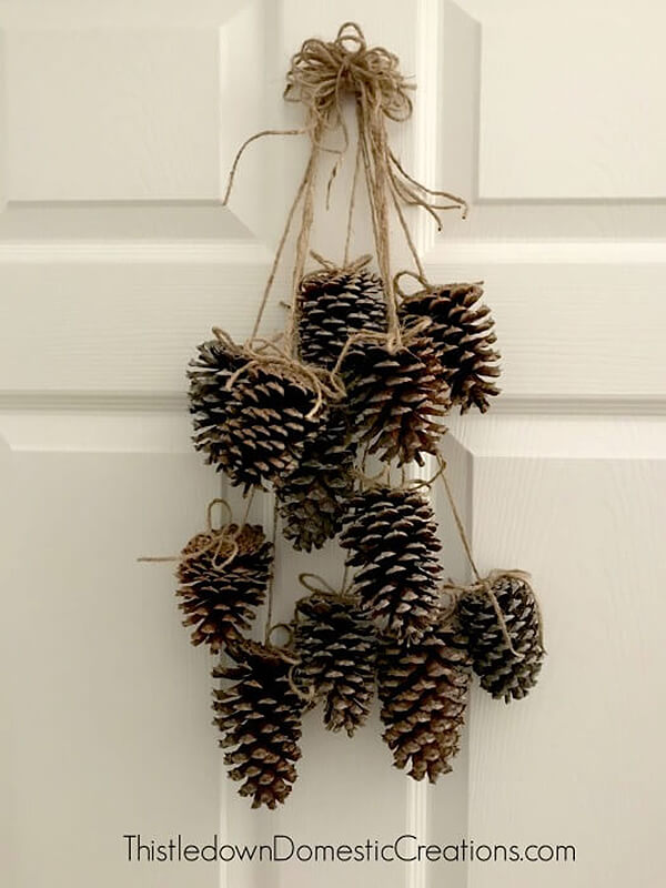 Fragrant Pinecone and Twine Swag