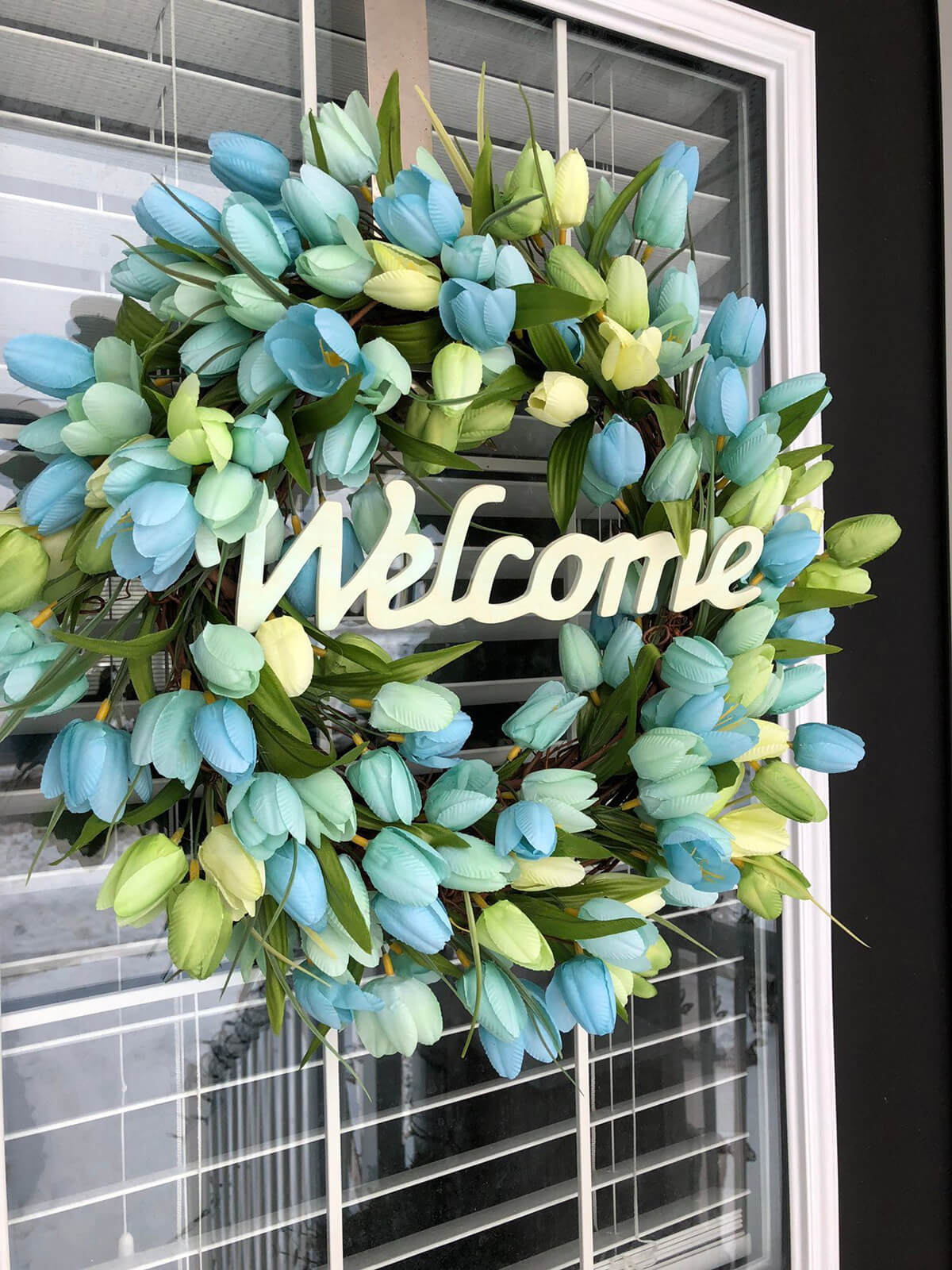 Blue Tulips and Bold Font