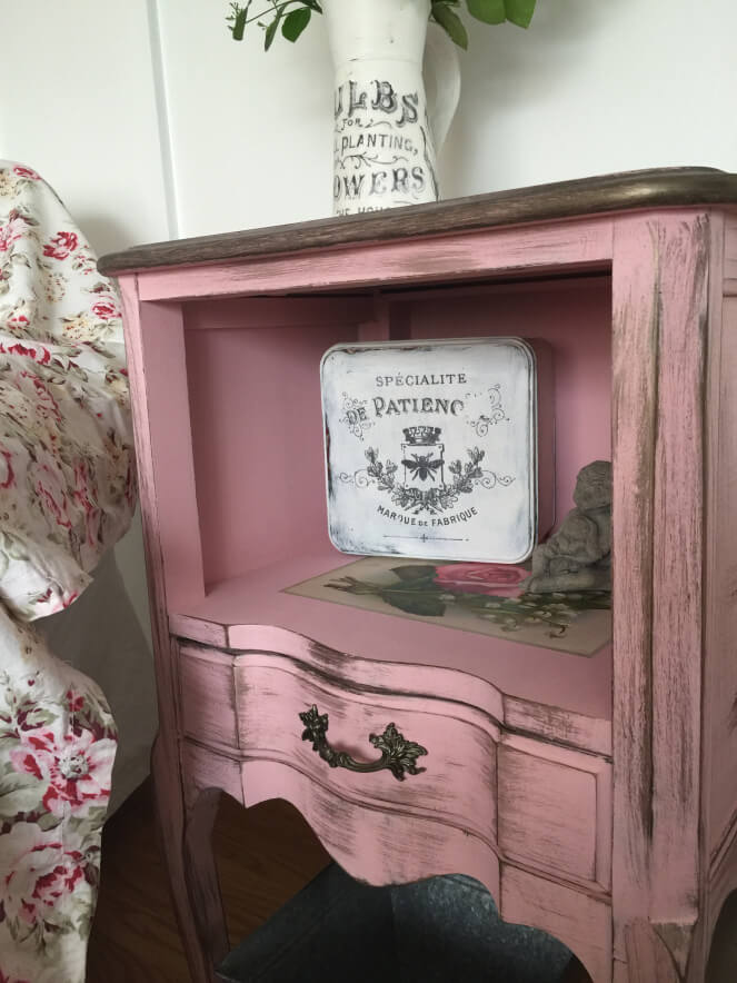 Shabby Chic French Provincial Nightstand