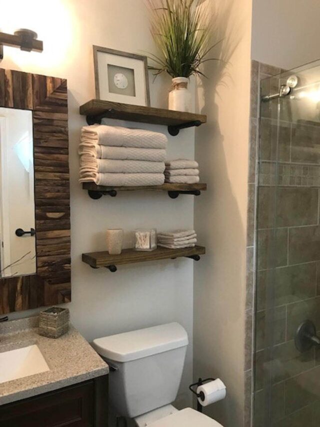 51 Clever Over the Toilet Storage Ideas for Small Bathrooms