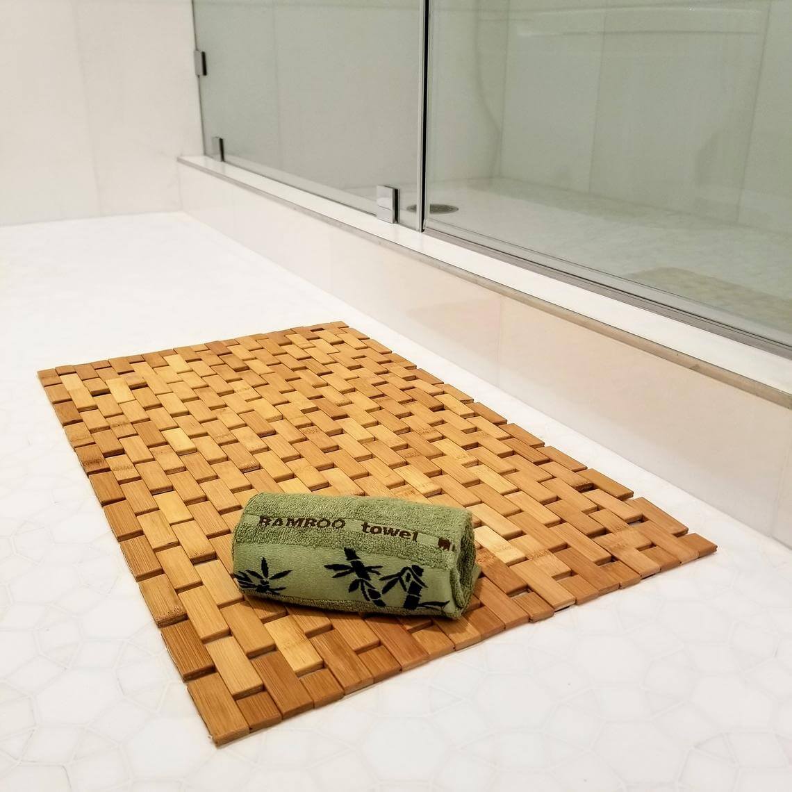 Basic Bath Mat in Blonde Bamboo