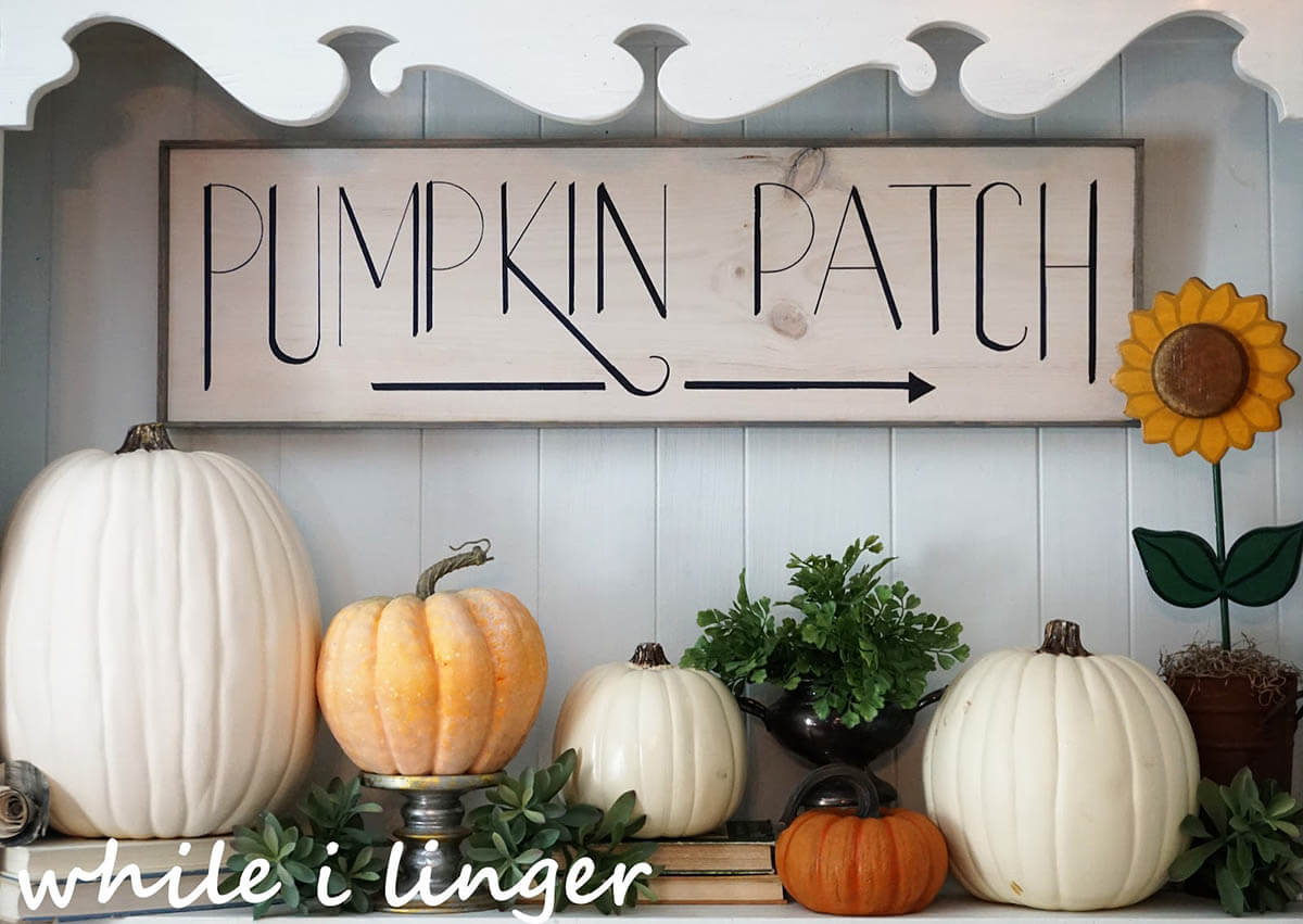 Segno bianco e nero del Pumpkin Patch