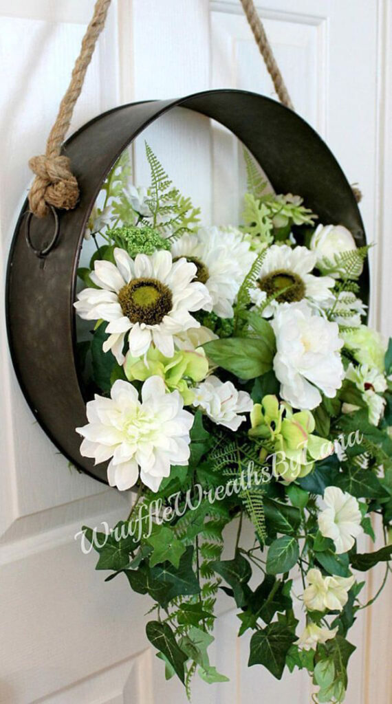 50 Best Rustic Farmhouse Wreath Ideas And Designs For 2023   25c Rustic Farmhouse Wreath Ideas Homebnc V2 570x1024 