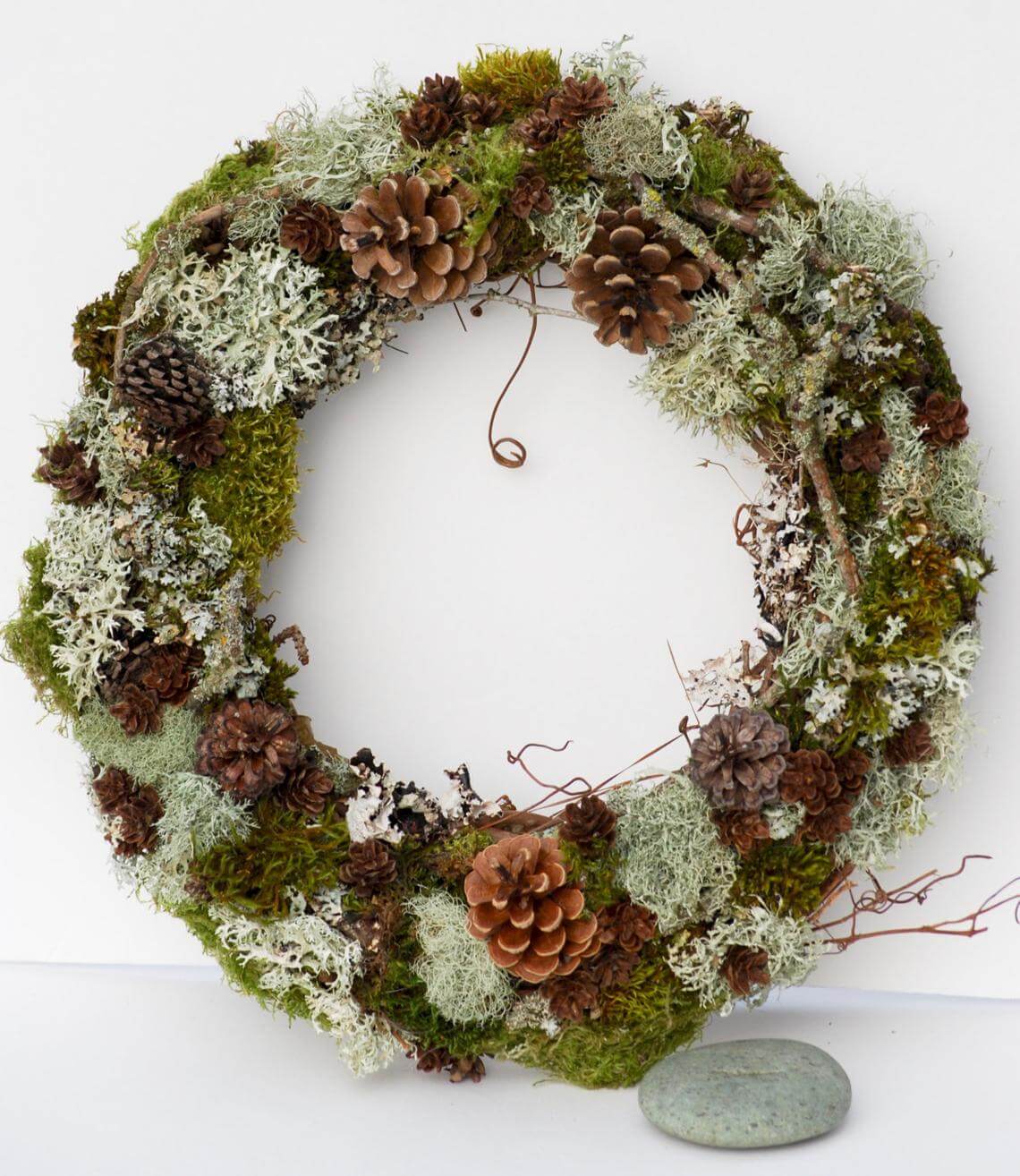 Woodland Pine Cone & Moss Wreath