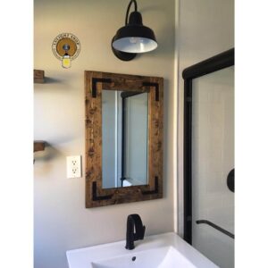 Lots of Knots and Character Wooden Mirror — Homebnc