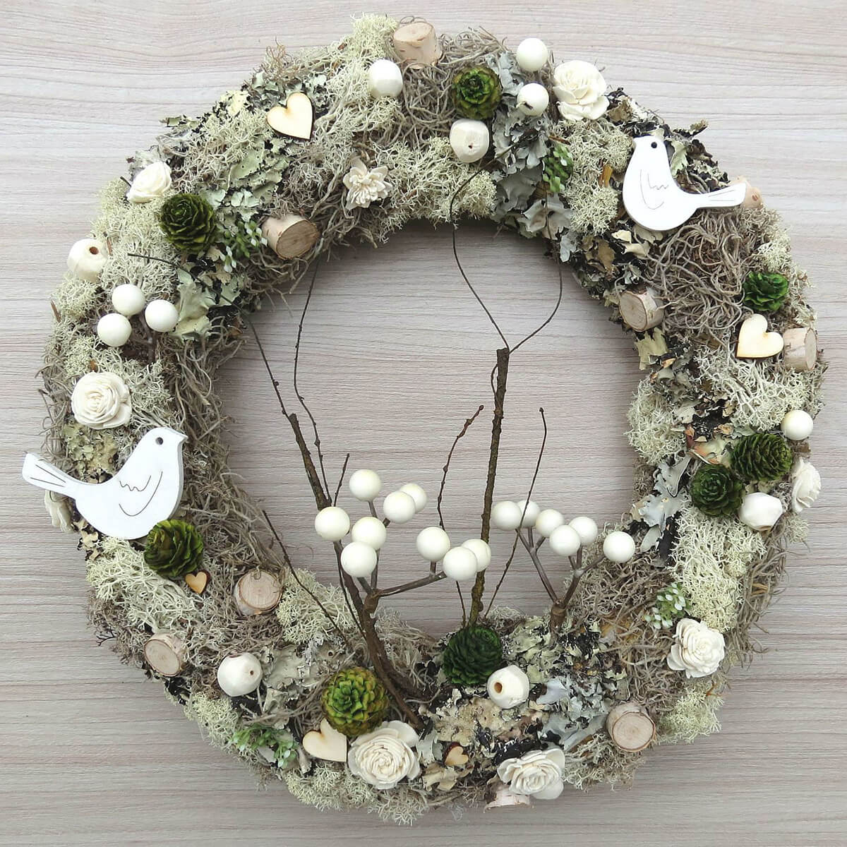 Moss and Pinecone Bird's Nest