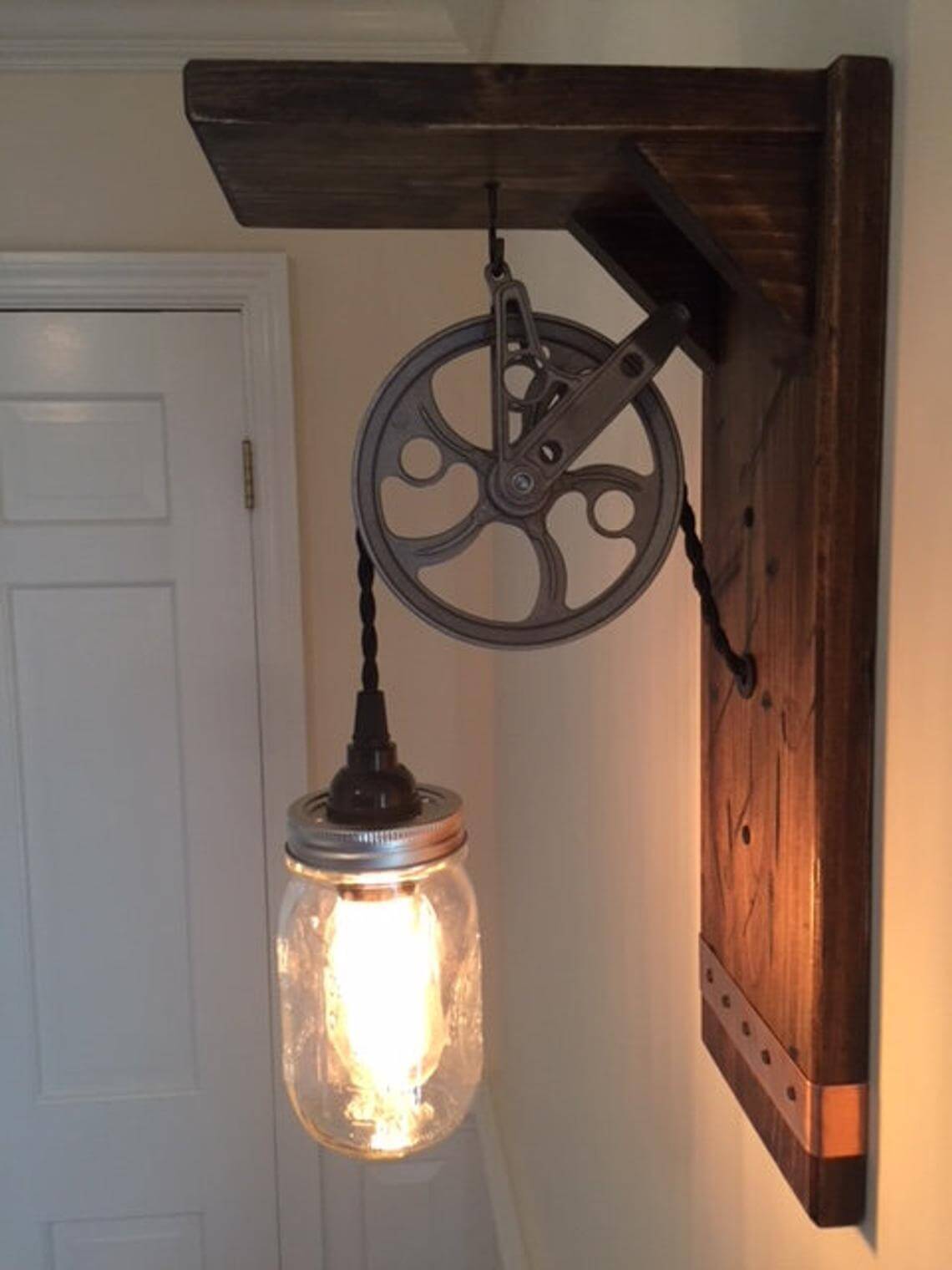 Farmhouse Steampunk-inspirierte Wandbeleuchtung