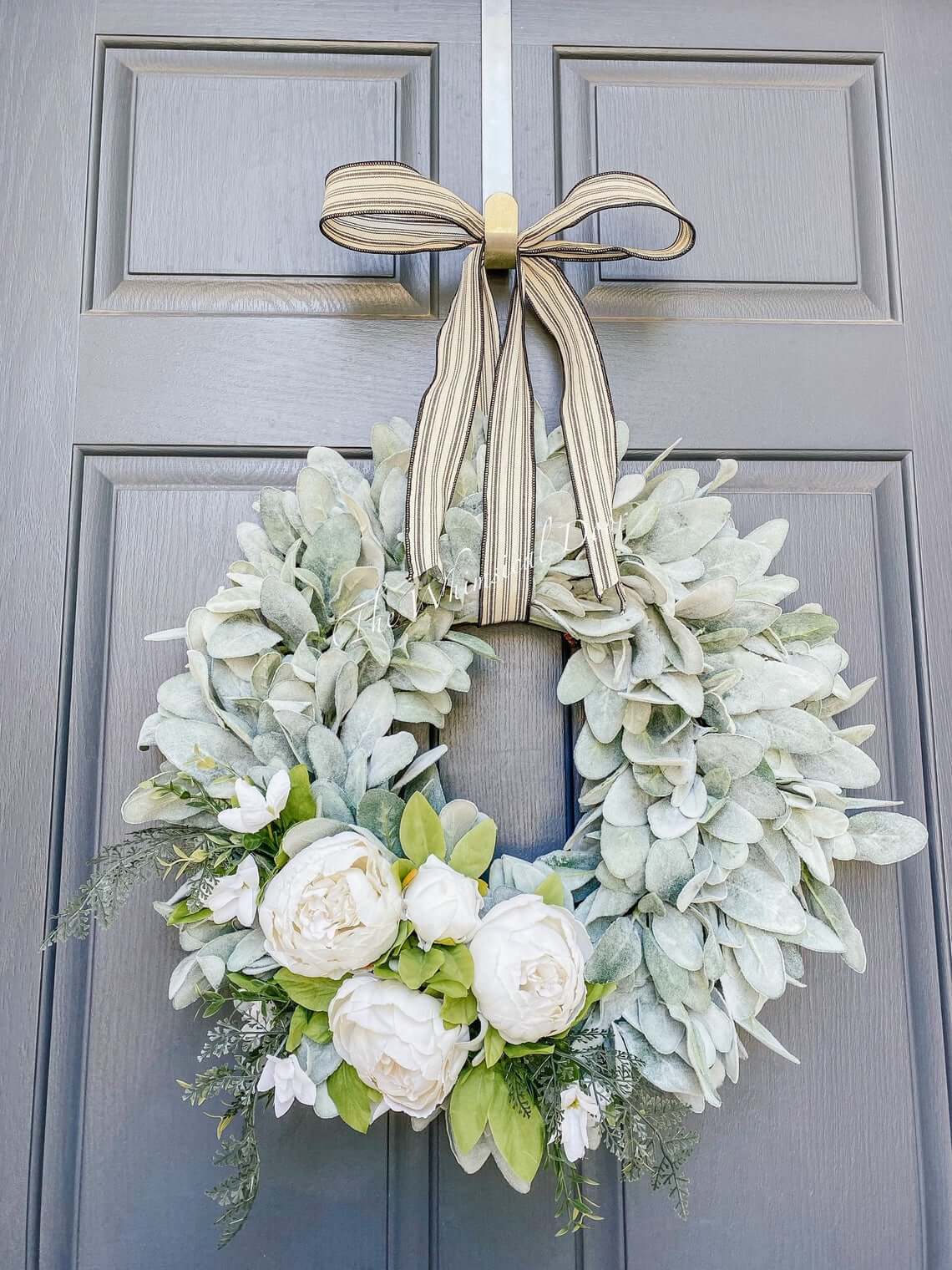 Soft and Pretty Rustic Peony Wreath