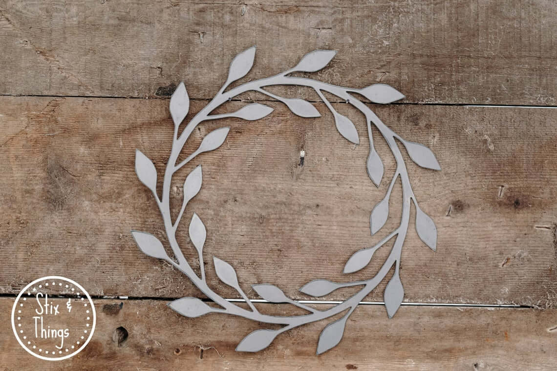 Simple Gray Wooden Berry Wreath