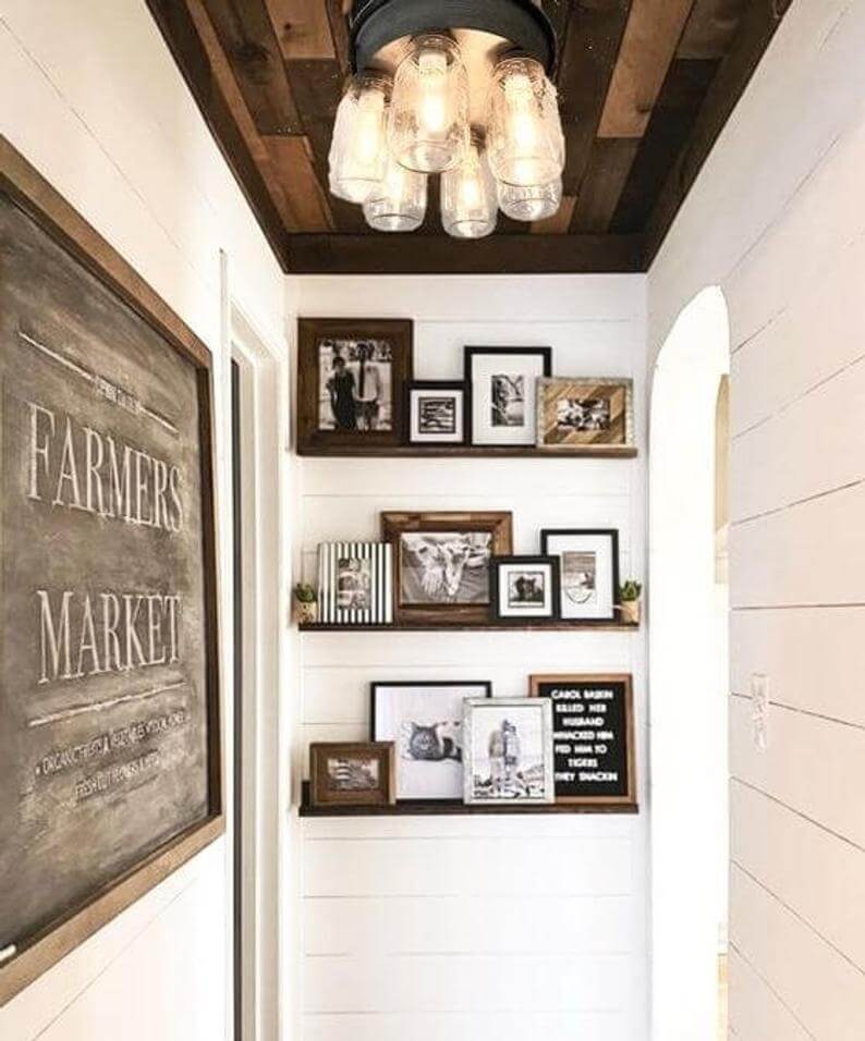 Flush Mounted Mason Jar Ceiling Light