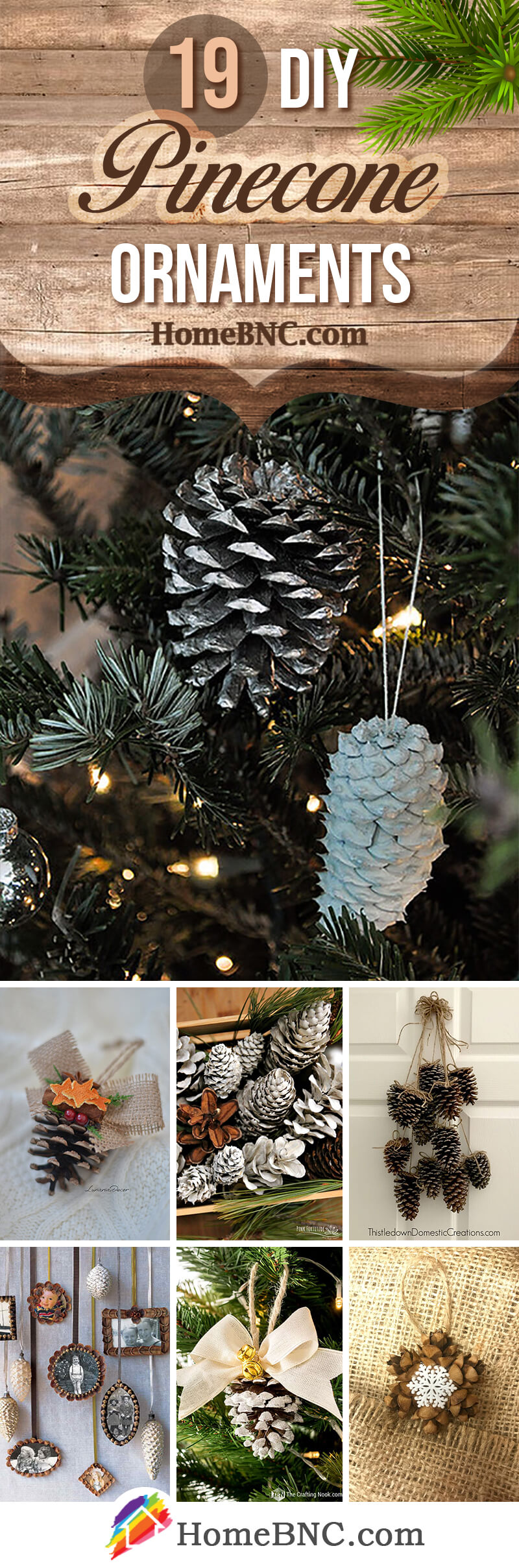 How to Make Pine Cone Ornaments