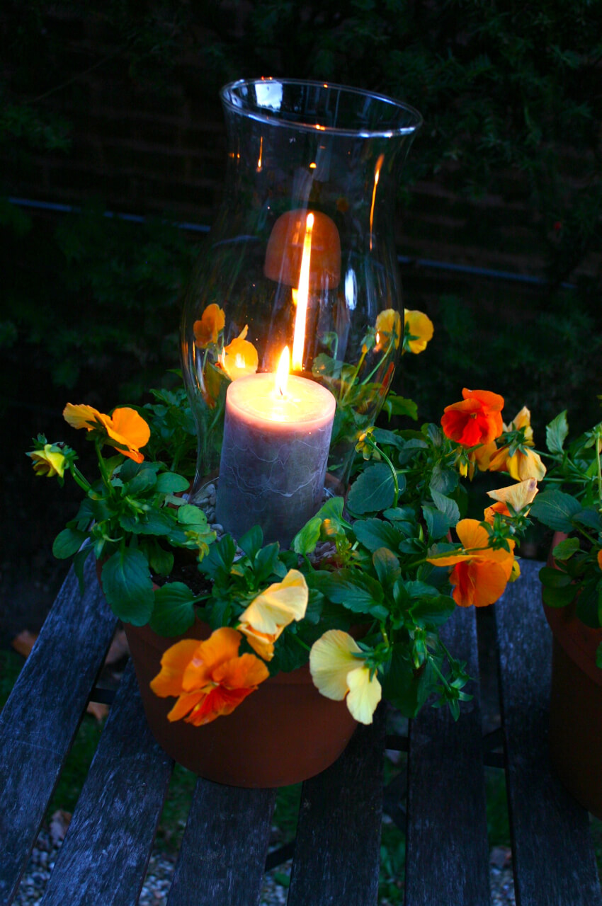 Flower Pot Candle Light Holder