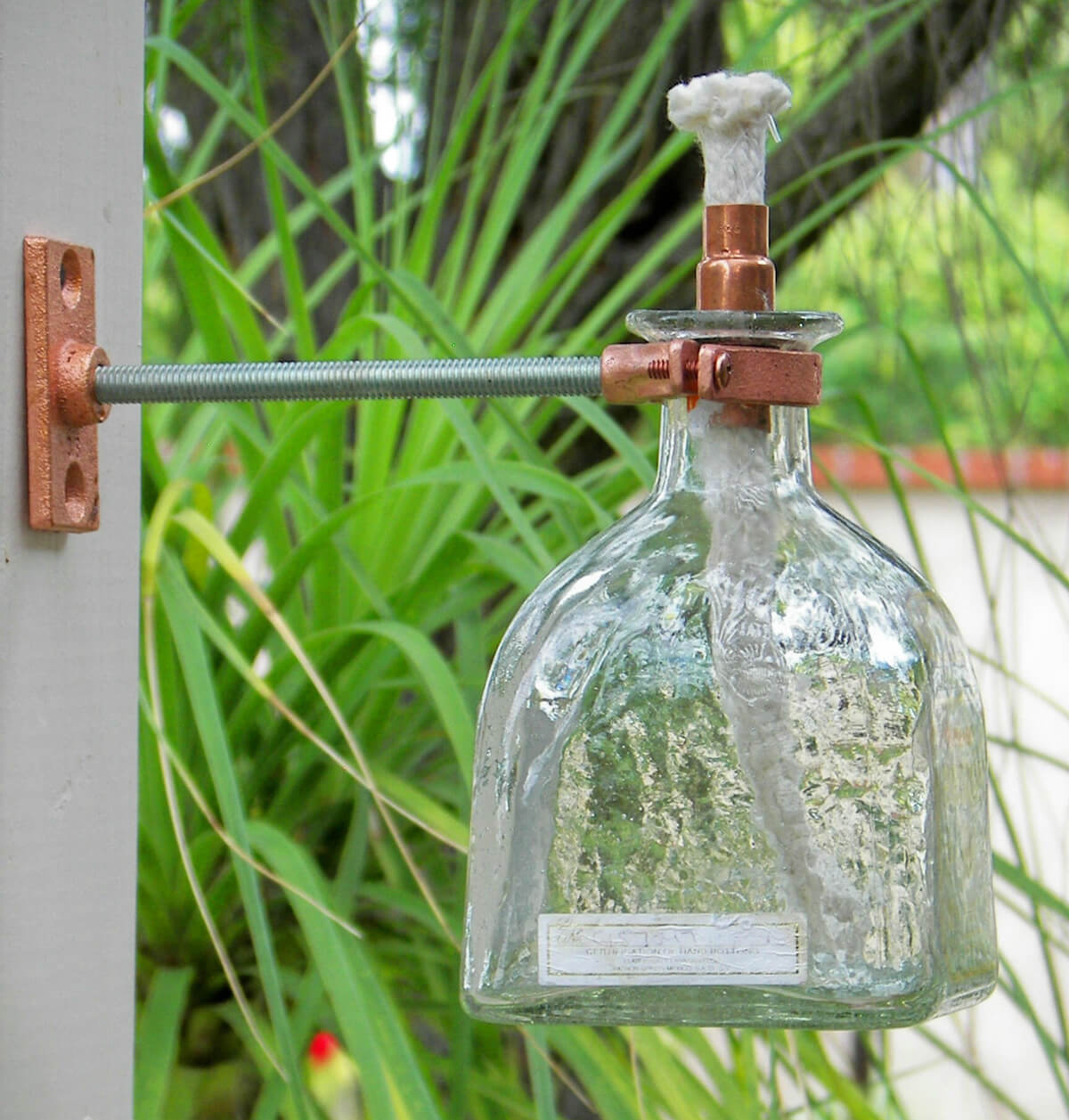 Glass Bottle Side Wall Outdoor Lamp