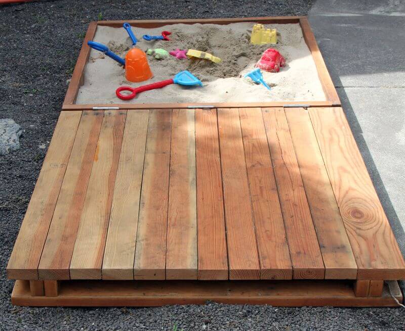 Multi-Purpose Half Deck, Half Sand Box Play Area