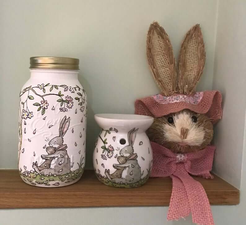 Easter Bunny Kilner Mason Jar Storage