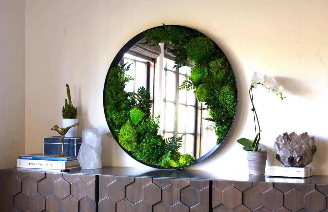 Moss Art Framed Wall Piece