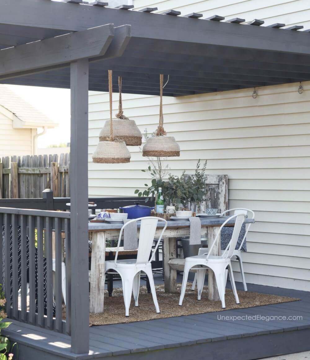 DIY Rustic Outdoor Hanging Lights