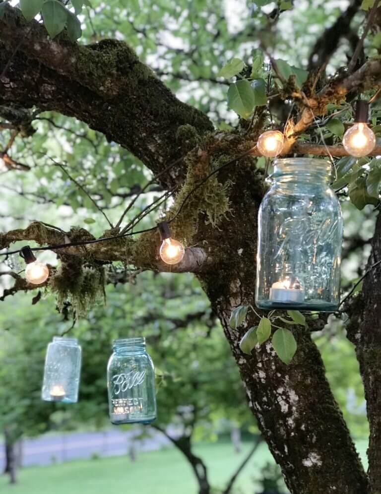 Mason Jar Lantern Outdoor Lighting