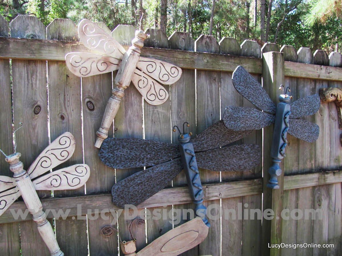DIY Decorative Wooden Garden Dragonflies