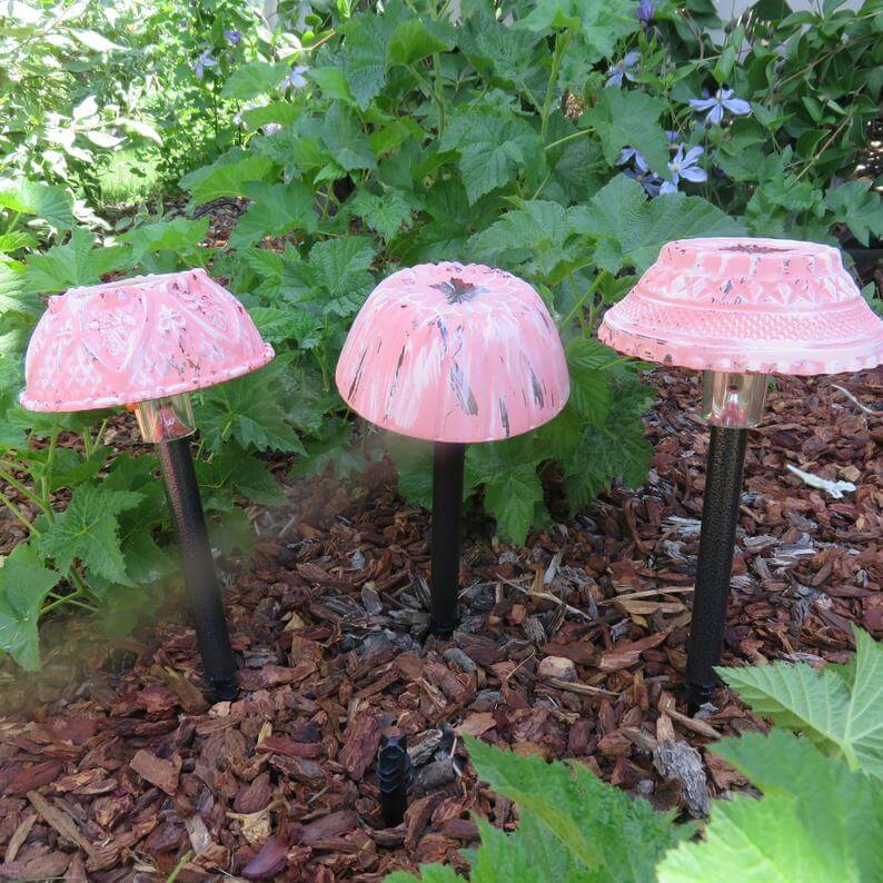 Perfect Pink Painted Solar Lighting