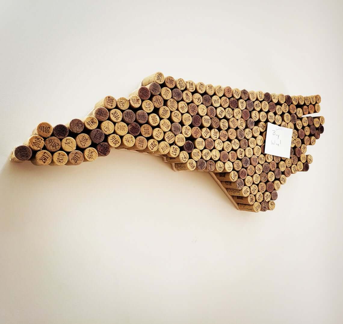 Upcycled State Design Cork Board