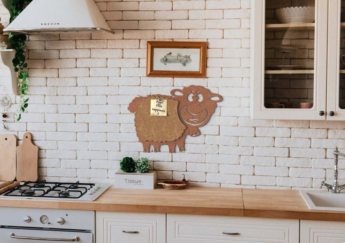 Creative Sheep Themed Cork Board