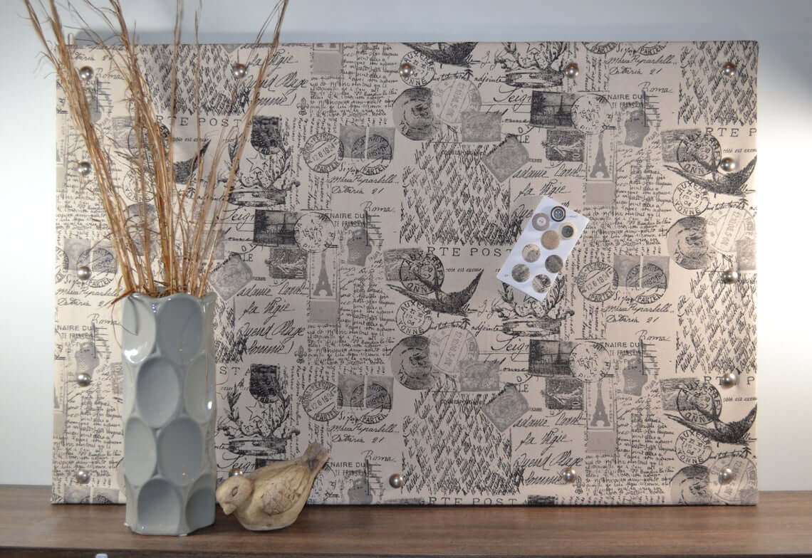 Trendy Fabric Covered Cork Board