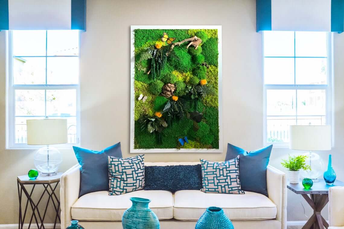 Succulent Living Moss Art Design