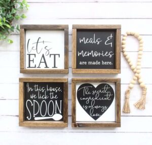 Fun Sayings Black and White Square Signs — Homebnc