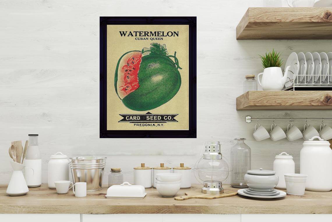 Sweet Seeds of Watermelon Decorative Kitchen Poster
