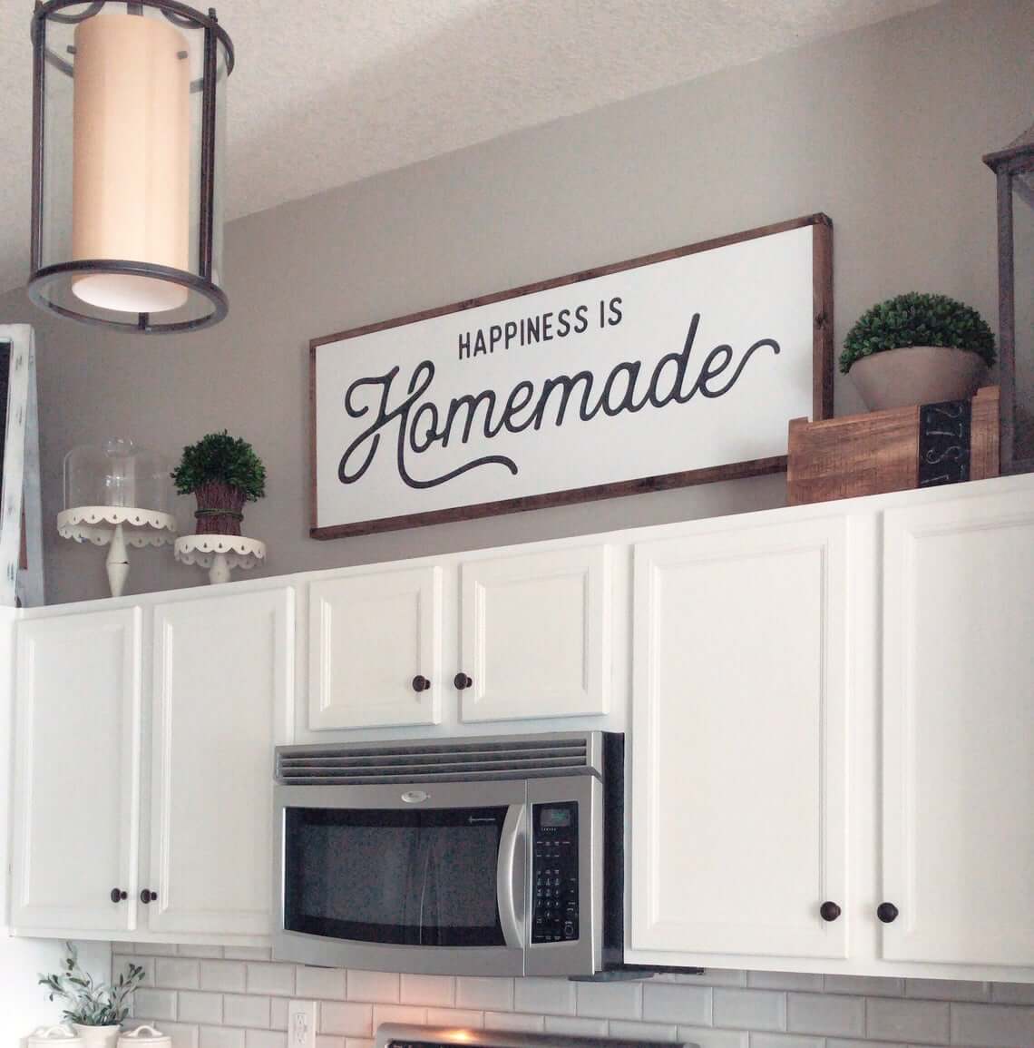 Happiness is Homemade Farmhouse Kitchen Sign