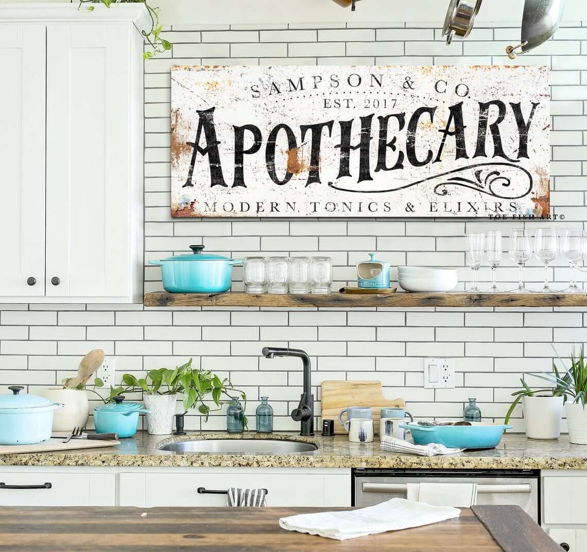 45+ Pretty Kitchen Wall Decor Ideas to Stir Up Your Blank Walls  Kitchen  wall decor, Farmhouse kitchen decor, Kitchen decor sets