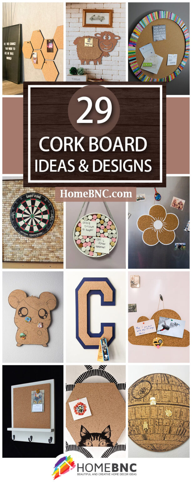 29 Best Cork Board Ideas To Step Up Your Wall Decorations In 2023   Cork Board Ideas Designs Creative Art Pinterest Share Homebnc 614x1536 