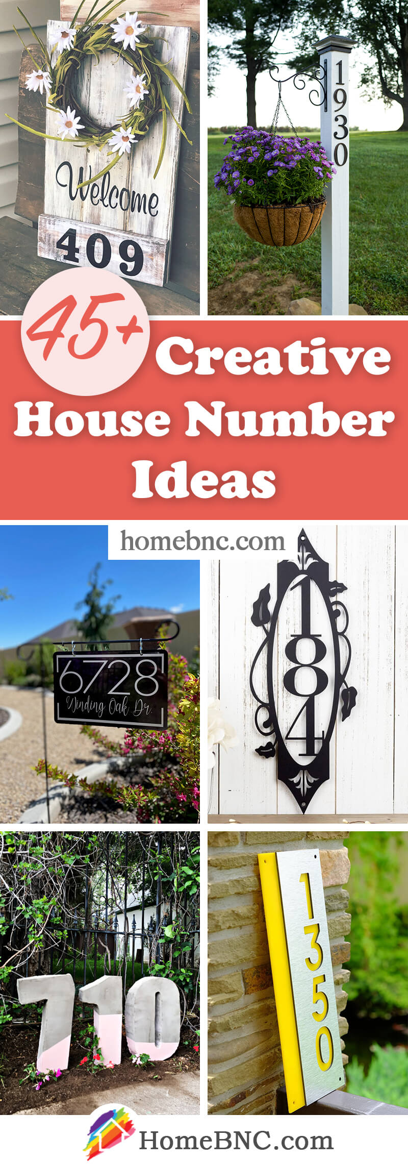 Creative House Number Decorations