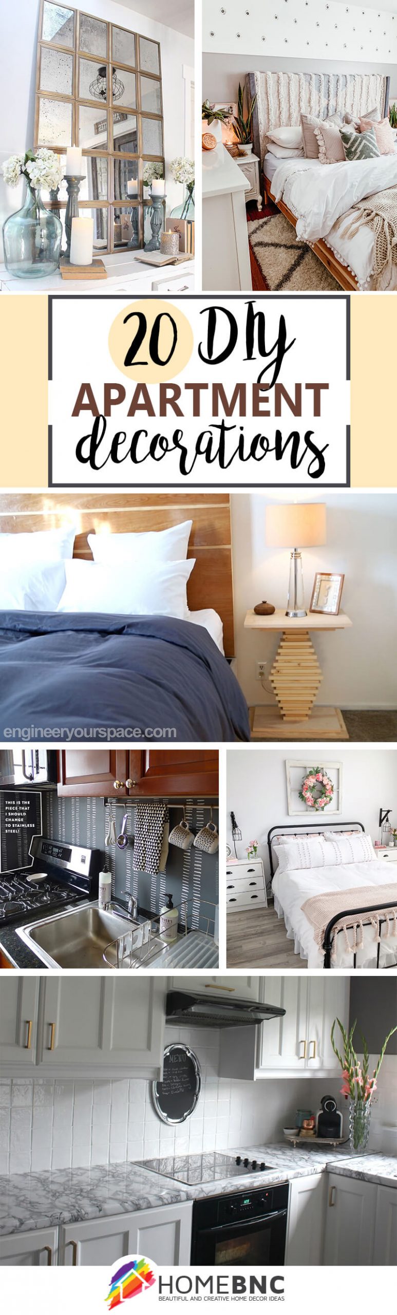 20 Best DIY Apartment Decor Ideas to Upgrade Your Space in 2021