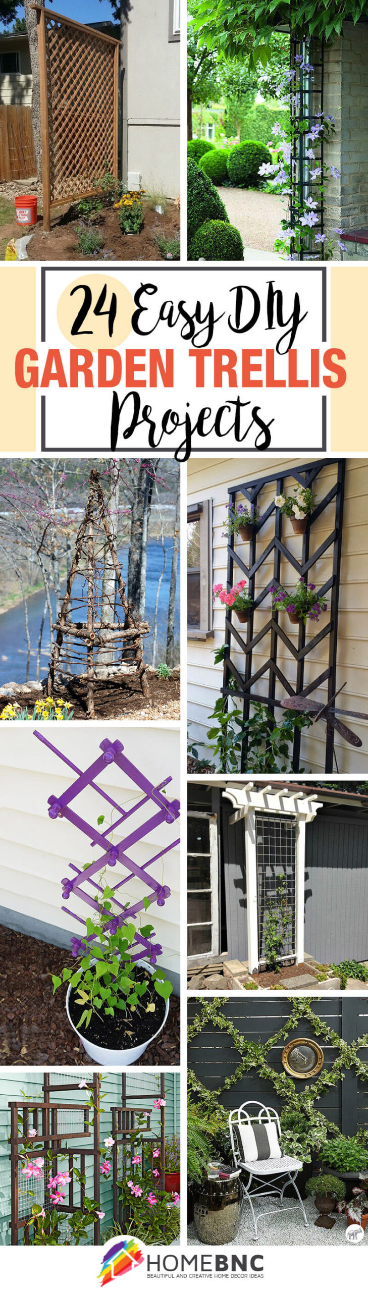 DIY Garden Trellis Projects