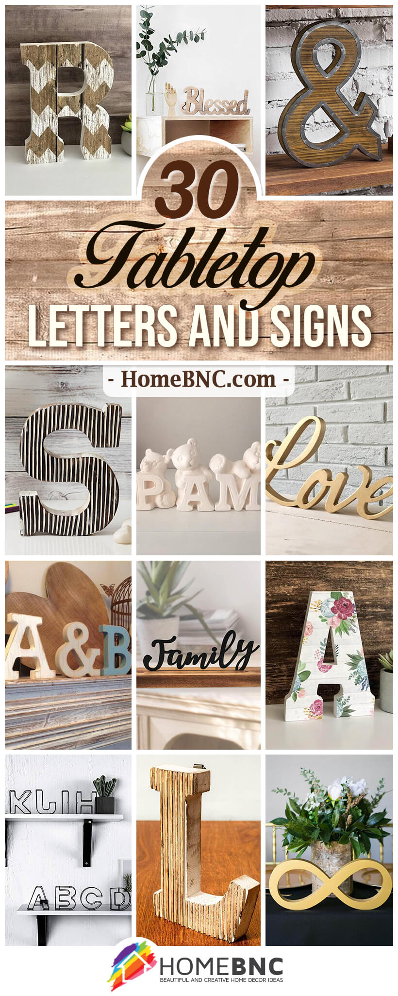 30 Best Tabletop Letters and Signs to Spice Up Your Home in 2021