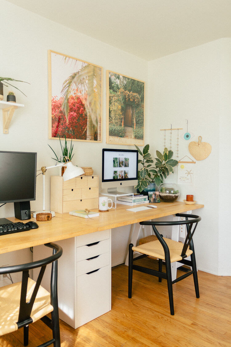 Cool Modernized Double Workspace Setup