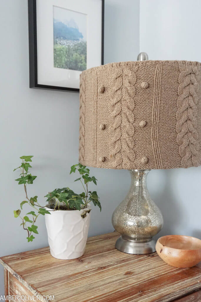 Upcycled and Upholstered Accent Lamp Project