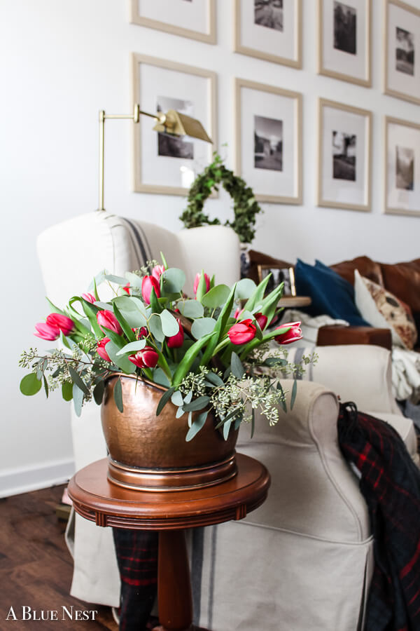 Amazing Tulip and Greenery Display