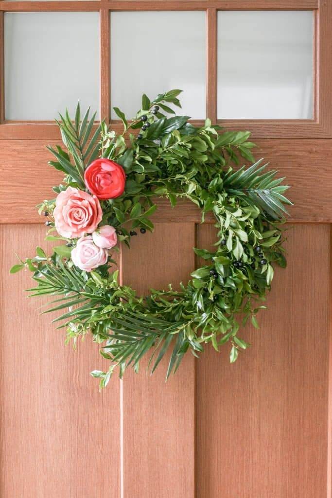 Fresh Berry and Faux Flower Spring Wreath