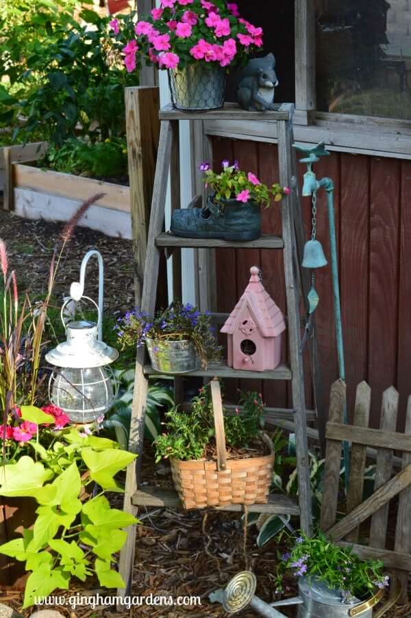 Upcycled Vintage Garden Decor