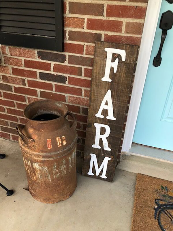 Hand-Painted Farmhouse Style Wooden Sign